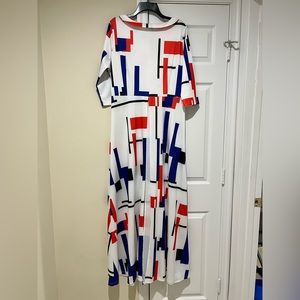 Pullover Duster with Waist-High Open Split Size XXL.